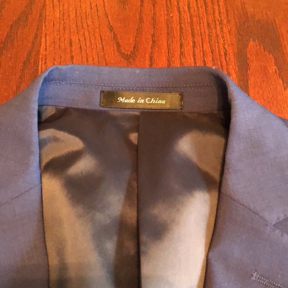 Men’s Calvin Klein Navy Blue Suit 42L - Picture 7 of 17